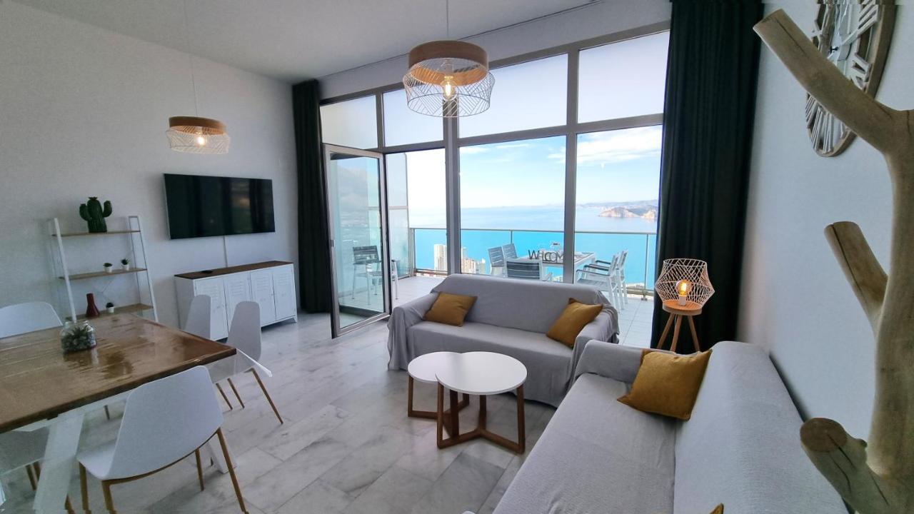 Apartmán Skyline 41 Gran Lujo, Terraza Grande Y Vistas Al Mar - Planta 41 Benidorm Exteriér fotografie