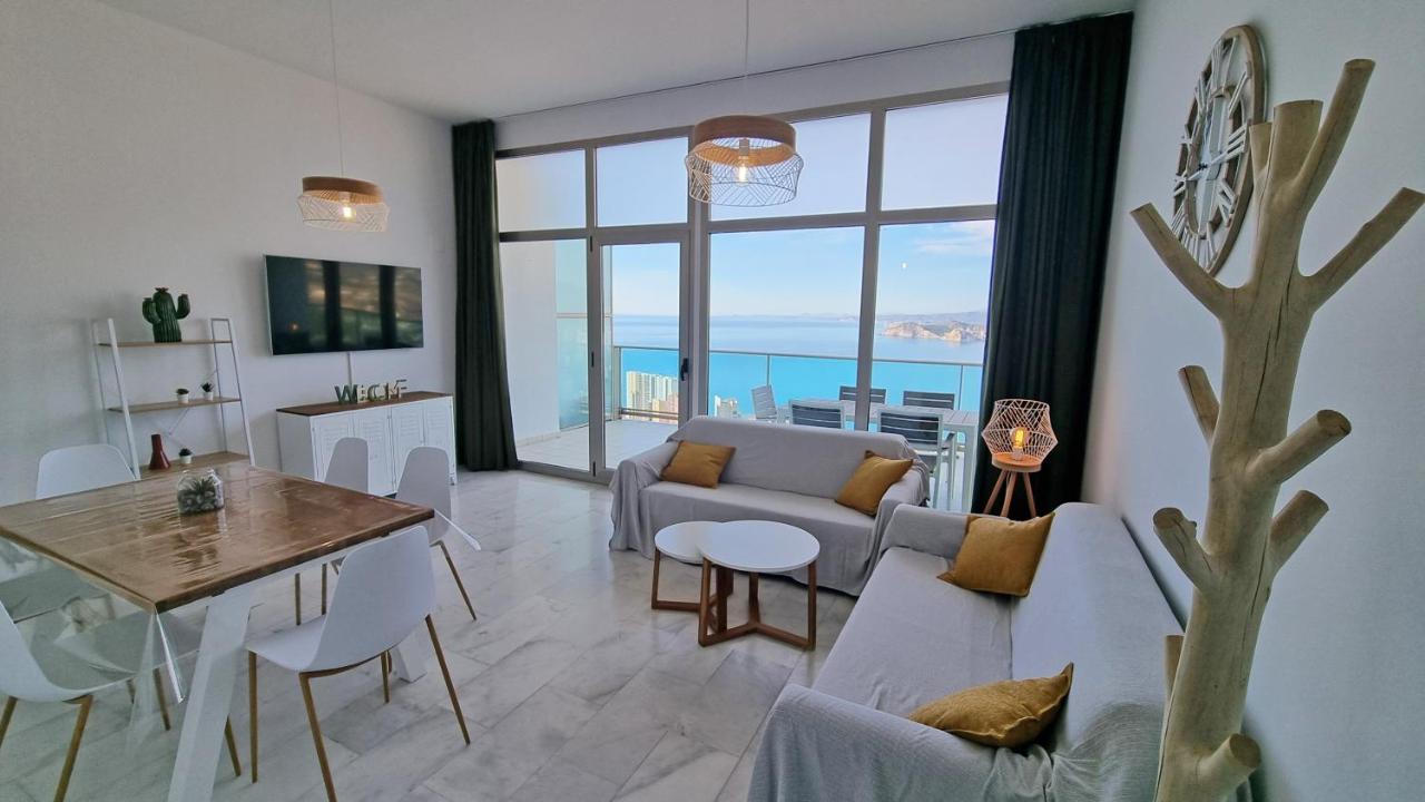 Apartmán Skyline 41 Gran Lujo, Terraza Grande Y Vistas Al Mar - Planta 41 Benidorm Exteriér fotografie